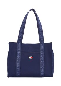 Tommy Jeans Damen Shopper "TJW ESS DAILY TOTE", blau, Textil, Taschen, Damen Henkeltasche, Schultertasche, Umhängetasche mit Logo