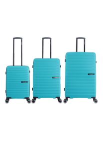 Saxoline Koffer "Fiesta", blau, Polypropylen, casual, Koffer, aus Polypropylen