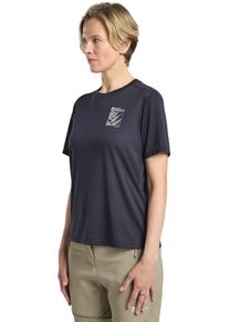 Jack Wolfskin Damen T-Shirt "VONNAN GRAPHIC T W"explore, graphite, Gr. L, Oberstoff 100% POLYESTER, Shirts
