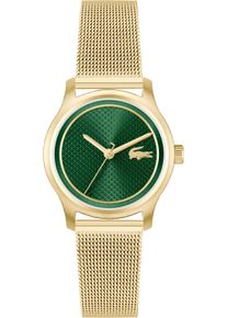 Lacoste Damen Quarzuhr "ELYSE", gold, Armbanduhren, Armbanduhr, Damenuhr, Lederarmband, analog