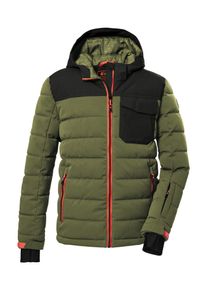 Killtec Kinder Skijacke "KSW 123 BYS SKI QLTD JCKT", grün, sportlich, Gr. 176, Obermaterial: 58% Polyester (recycelt) 42% Polyester, Innenfutter:
