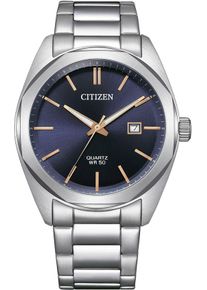 Citizen Damen Quarzuhr, silber, Armbanduhren, Armbanduhr, Damenuhr, Herrenuhr, Edelstahlarmband, analog, Tag