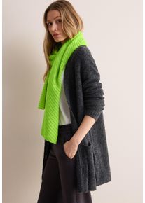 Cecil Damen Schal, gelb, casual, unifarben, Stoff, 100% Polyester, Modetücher, kuschelig