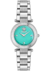 Versace Damen Quarzuhr "REVE PETITE", silber, Armbanduhren, Armbanduhr, Damenuhr, Swiss Made, Edelstahlarmband, analog, Saphirglas
