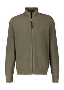 Lerros Herren Strickjacke "Lerros Strickjacke mit Stehkragen", grün, Gr. S, 100% Baumwolle, Strickjacken