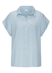 Lascana Hemdbluse mehrfarbig Gr. 32/34 für Damen. Mit V-Ausschnitt. Figurumspielend