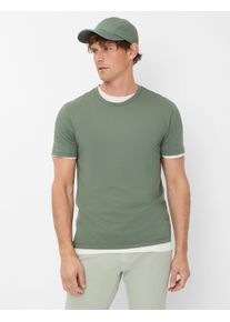Brax Herren Shirt Style TED thyme, grün, Gr. L