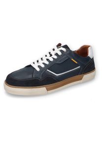 Camel Active Herren Sneaker, Gr. 43navy, weiß, Glattleder, Veloursleder, sportlich, Schuhe, Retro Sneaker, Schnürschuh, Halbschuh mit Lederinnensohle