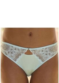 Lascana Tanga blau Gr. 48/50 für Damen. Körpernah