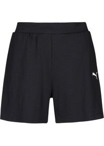 Puma Essential Elevated Shorts Damen - schwarz - Gr. XS - Polyester/Baumwolle/Elastan