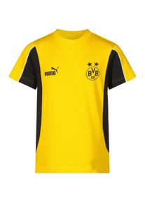 Puma Borussia Dortmund T-Shirt Kinder - gelb - Gr. 176 - Baumwolle