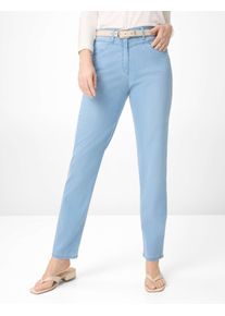 Raphaela by Brax Damen Five-Pocket-Hose Style CAREN NEW BLEACHED LIGHT BLUESLIGHTLYUSE, denim hellblau, Gr. 48