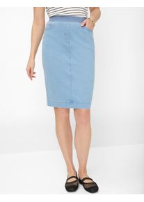 Raphaela by Brax Damen Rock Style PAMINA SKIRT BLEACHED LIGHT BLUE, denim hellblau, Gr. 42K