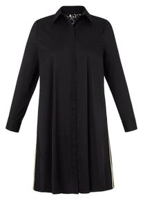 frapp - Hemdblusen-Kleid, schwarz, Gr. 42 / M - Baumwolle