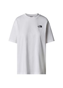 The North Face S/S Essential Oversize Tee T-Shirt Damen (Gr XS |grau/weiß)