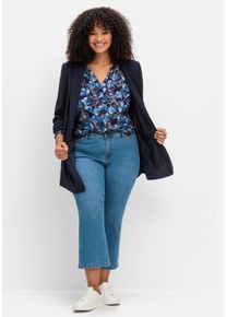 Große Größen Bootcut-Jeans in 7/8-Länge, Curvy-Schnitt VERENA Gr. 42 blau von sheego für Damen