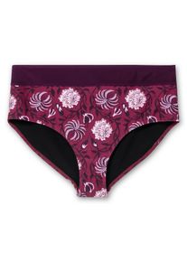 sheego by Joe Browns Große Größen Bikinihose mit Blumendruck und Shaping-Einsatz Gr. 44 rot geblümt von sheego für Damen