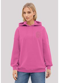 F4NT4STIC Damen Kapuzenpullover "Anatomic Herz bestickt"hyper pink, casual, Gr. M, Obermaterial: 80% Baumwolle, 20% Polyester, Pullover, bestickt,