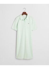 Gant Damen Polokleid "SHIELD SS PIQUE POLO DRESS"faded mint, casual, Gr. S, Web, Obermaterial: 100% Baumwolle, Kleider