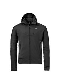 Schöffel Fleecejacke Schöffel Fleece Hoody Style Blaueis Herren (Gr 48 |schwarz)