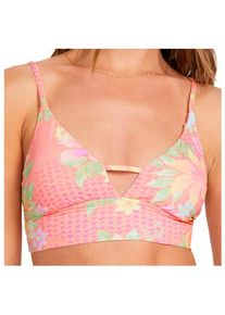 Billabong Crazy For Coral V-Neck Cami TNK Bikini-Top Damen (Gr S |rosa)