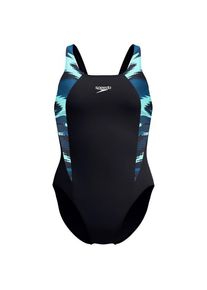 Speedo Hyperboom Splice Muscleback Badeanzug Women (Gr 38 |schwarz)