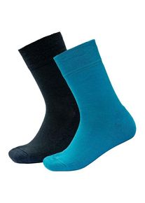 Multifunktionssocken DEVOLD Daily Merino Medium Sock 2-Pack Kinder (Gr 31-34 |blau)