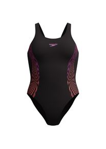 Badeanzug Speedo Placement Muscleback Damen (Gr 34 |schwarz)