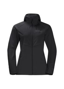 Jack Wolfskin Go Hike Softshell Softshelljacke Damen Wandern (Gr XS |schwarz)