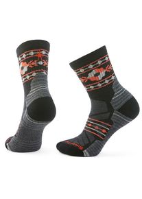 Smartwool Hike Light Cush Floral Mid Crew Socks Wandersocken Damen (Gr L |grau)