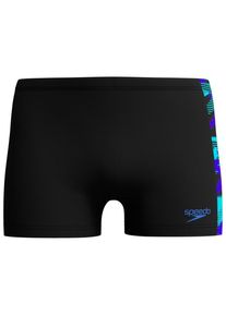 Speedo Hyperboom Panel Aquashort Badehose Herren Schwimmen (Gr 8 |schwarz)