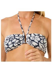 Bikini Top Rip Curl Las Flores Bandeau Damen (Gr L |grau)