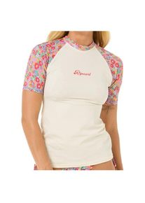Rip Curl Las Flores S/S UPF Rash Vest Lycra Damen (Gr M |weiß)