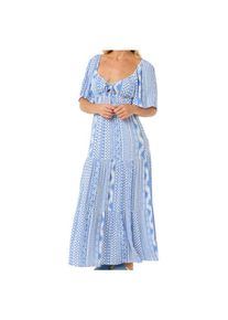 Rip Curl San Carlos S/S Maxi Dress Kleid Damen (Gr S |blau)
