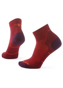 Merinosocken Smartwool Run Zero Cushion Ankle Damen (Gr L |rot)