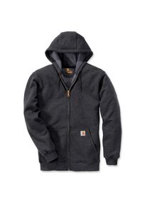 Carhartt Zip Hooded Sweatshirt Hoodie Herren Freizeit (Gr M |grau/schwarz)