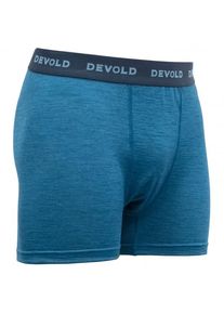 DEVOLD Breeze Boxer Merinounterwäsche Herren Wandern (Gr S |blau)
