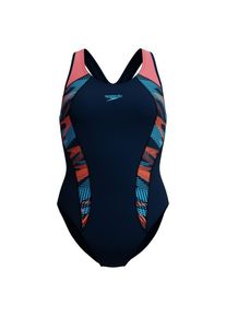 Speedo Placement Laneback Badeanzug Damen (Gr 46 |blau)
