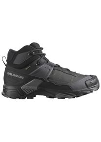 Salomon X Ultra 5 Mid Wide GORE-TEX Wanderschuhe Herren (Gr 46 |grau/schwarz |wasserdicht)