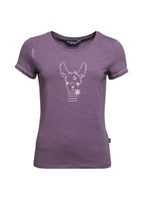 Chillaz Gandia Happy Alpaca T-Shirt T-Shirt Damen Wandern (Gr 34 |lila)