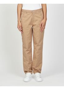 Gang Damen 5-Pocket-Hose "94ROMY WORKER"nougat beige, casual, Gr. 28, unifarben, Web, Obermaterial: 97% Baumwolle, 3% Elasthan, Hosen, mit Schlaufe