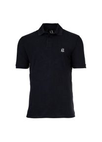 Poloshirt Armani Exchange "Poloshirt", Herren, Gr. L, blau (marine), Obermaterial: 100% Baumwolle CO., Kurzarm, Shirts