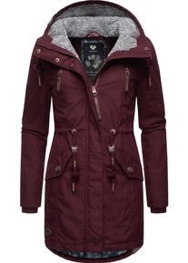 Ragwear Damen Wintermantel "Elsie", rot, casual, Gr. S, Außenmaterial: 65% Polyester, 35% Baumwolle, Innenfutter: 100% Polyester, Wattierung: 100%