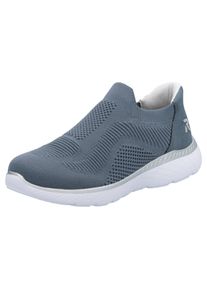 RIEKER SPORT Damen Slip-On Sneaker "Ready2GO", Gr. 41, blau, Textil, Lederimitat, unifarben, sportlich, Schuhe, Slipper, Halbschuh, Freizeitschuh mit