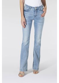 MAC Damen Bootcut-Jeans "Dream-Boot", blau, casual, Gr. 44, Denim/Jeans, Obermaterial: 90% Baumwolle, 7% Elastomultiester, 3% Elasthan, Jeans, Gerade