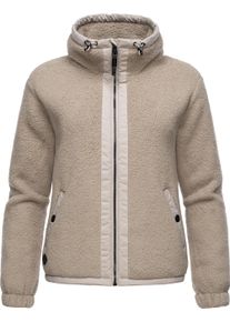 Ragwear Damen Sweatjacke "Nordicka", weiß, modisch, Gr. 4XL, Fleece, Obermaterial: 100% Polyester, Innenfutter: 100% Polyester, Sweatjacken,