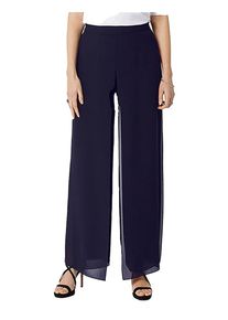 Damen Palazzohose "HERMANN LANGE Collection Palazzohose", blau, Gr. 44, HERMANN LANGE Collection, 100% Polyester, Hosen