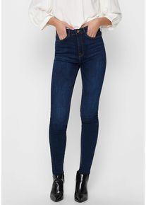 Only Damen Skinny-fit-Jeans "ONLPAOLA HW SK DNM AZGZ878", blau, feminin, Gr. XS, gepflegt, Denim/Jeans, Obermaterial: 98% Baumwolle, 2% Elasthan,