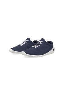Ecco Herren Sneaker "BIOM LITE M", Gr. 43, blau, Nubukleder, sportlich, Schuhe, Freizeitschuh, Halbschuh, Schnürschuh mit leichter Laufsohle