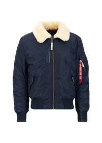 Herren Bomberjacke "Alpha Industries Men - Bomber Jackets Injector III", blau, Gr. M, Alpha Industries, Obermaterial: 100% Nylon, Futter: 100% Nylon,